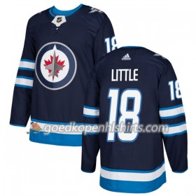 Winnipeg Jets Bryan Little 18 Adidas 2017-2018 Navy Blauw Authentic Shirt - Mannen
